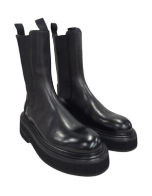 Marsell Zuccone Boots Marsell Zuccone Chelsea Black Leather Boots Sz 36 main image 2