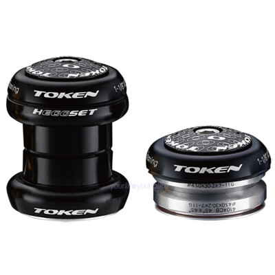 TOKEN HEGGSET 2in1 STEUERATZ 1 1/8'' A-HEAD SEMI INTEGRIERT RENNRAD MOUNTAIN BIKE