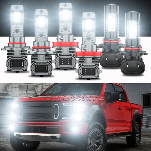 CHUSYYRAY LED Headlight Kit For Ford F-150 2015-2020 – High/Low Beam & Fog Lights