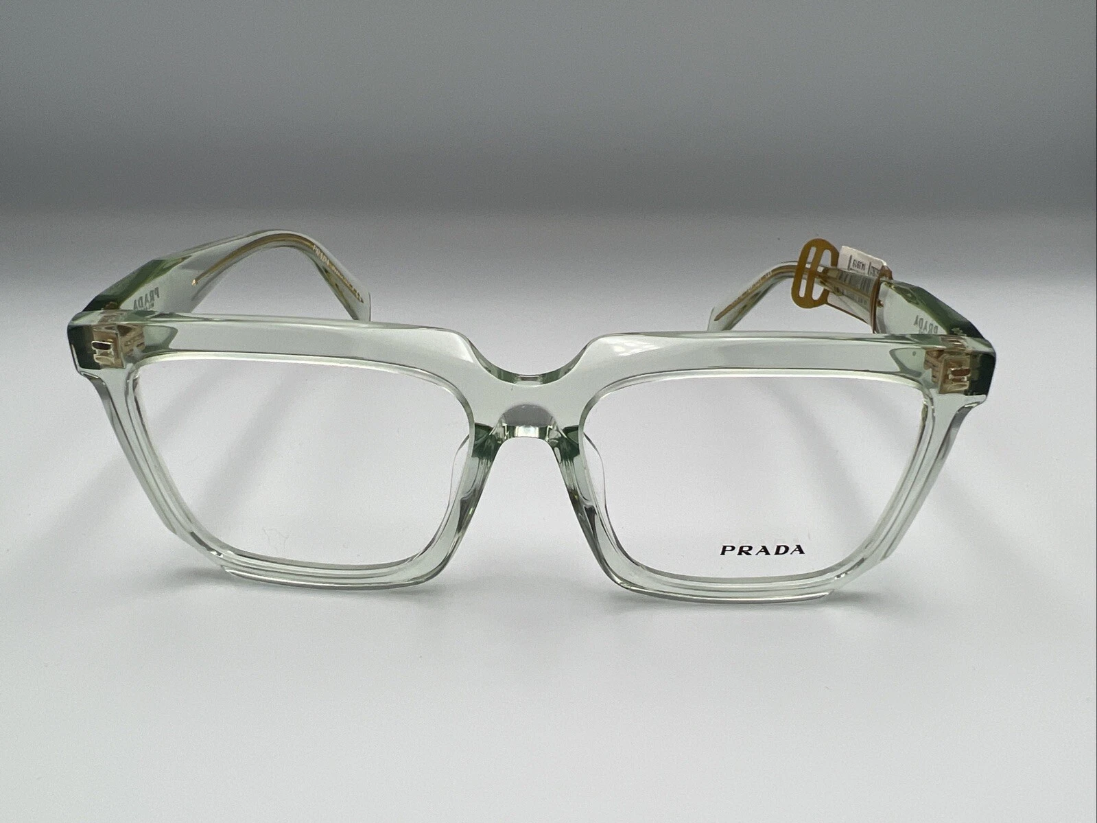 Luxottica Prada VPR A19 F 55[]16 145 14R 1O1 Eyeglasses Frames Transparent Mint
