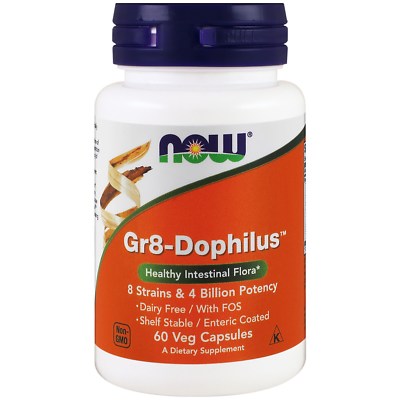 Now Foods Gr8-Dophilus Probiotic 60 pflanzliche Kapseln