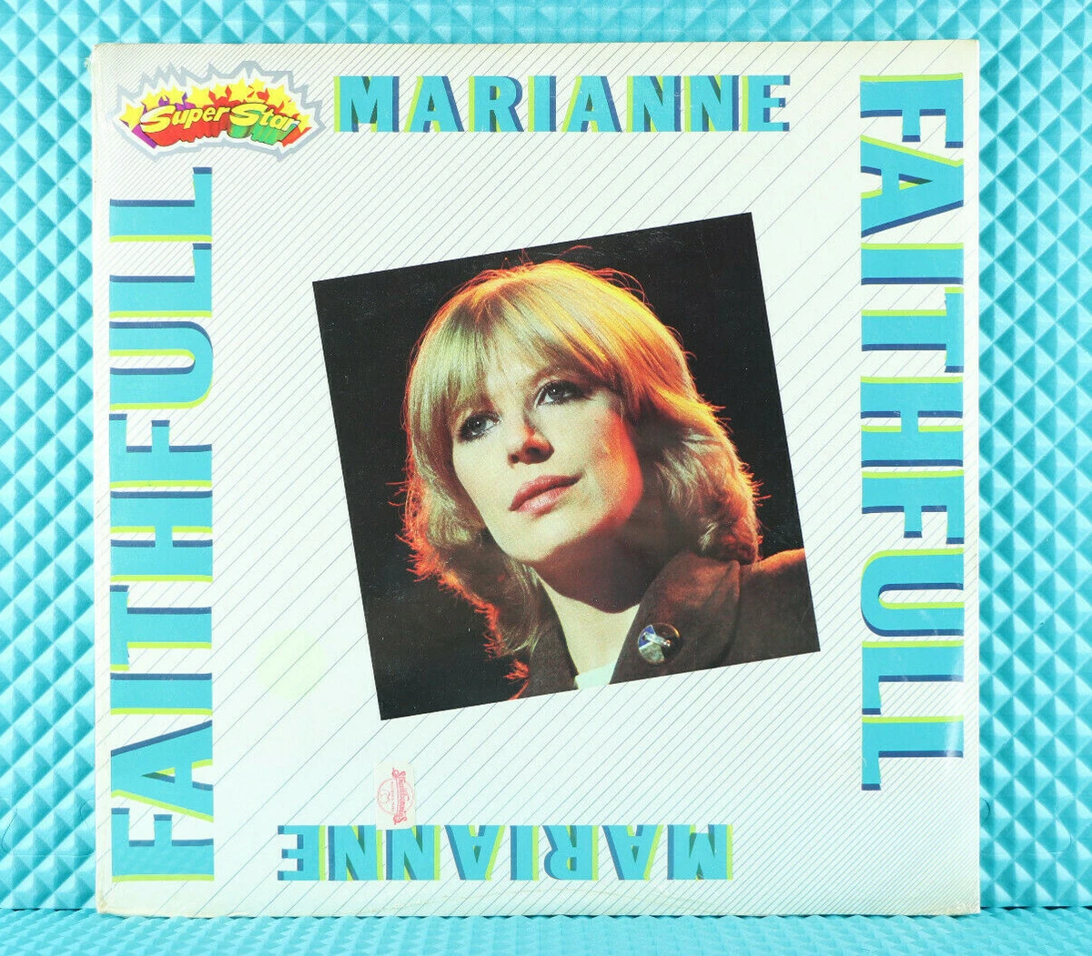 1982 Marianne Faithfull Super Star Decca 12'' Vinyl Record Italy SU-1029