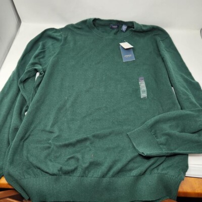 Arrow mens green XL thin pullover sweater crewneck