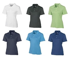CUTTER BUCK Womens Golf CB DryTec RESOLUTE Polo  READ DESCRIPTION OF THE PATTERN