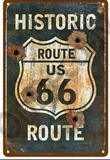 Route 66 Home Decor Auto Parts Vintage Motor Car Parts , mancave, 12x8 new