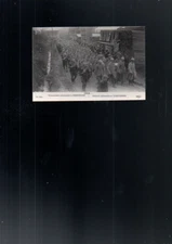 Old postcard 1914 German prisoners with military company unwritten postcard