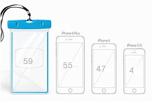 Housse étanche Transparente NOVAGO Pour IPhone 7 - Norme IPX8, Couleur Verte Fluorescente