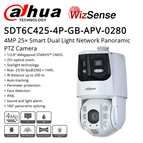 Original Dahua PTZ 25X ZOOM 4MP 8MP Smart IR Starlight TiOC IP PTZ Cameras Lot - Picture 11 of 18