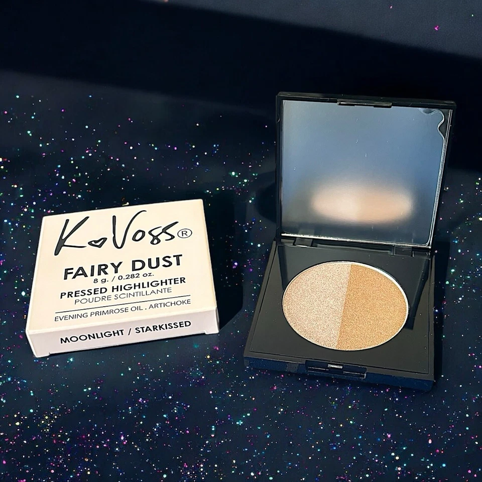 KVOSSNYC Fairy Dust Pressed Highlighter in Moonlight/Stardust 8 g 0.282 oz NIB - Image 3 of 4