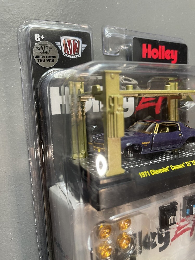 M2 Machines Model Kit S02 1971 Chevrolet Camaro SS 396 HOLLY EFI PurpleCHASE CAR