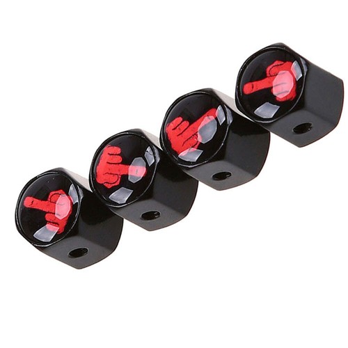 4× Car Wheel Tire Air Pressure Valve Stems Cap Dust Cover Anti-theft-Accessories - Picture 3 of 12