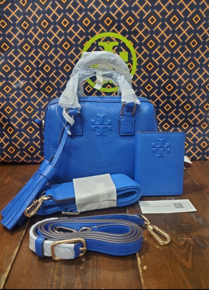 BNWT Tory Burch Thea Mini Web Satchel Bag Set | eBay