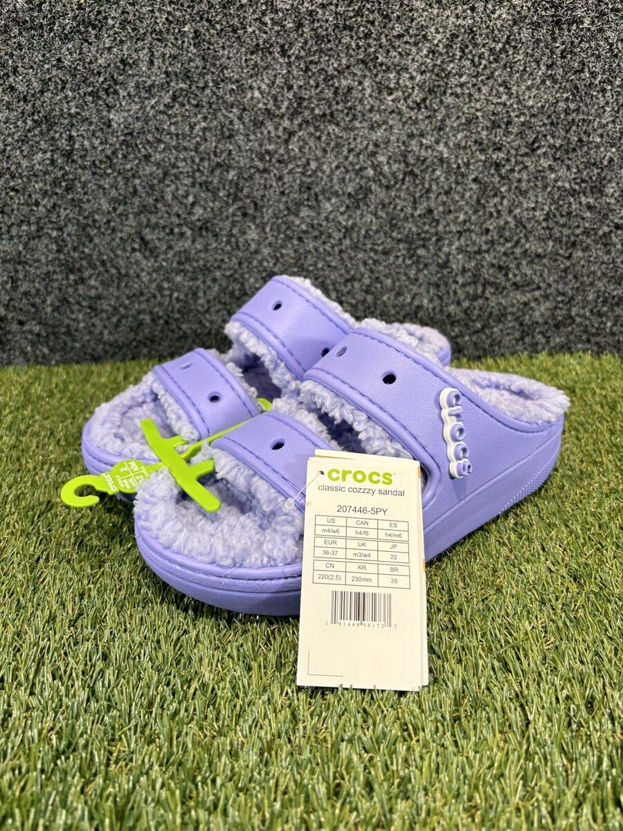 Crocs Classic Women's Size 6 US Cozzzy Sandals Purple Warm Crocs Classic Women's Size 6 US Cozzzy Sandals Purple Warm