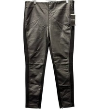Lauren Ralph Lauren Faux Leather Black Pants for Women for sale