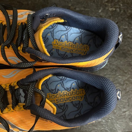 Saucony Jack Rabbit Perrigrine 12 Women's Trail Running Shoes Orange Size 9 - Picture 7 of 8
