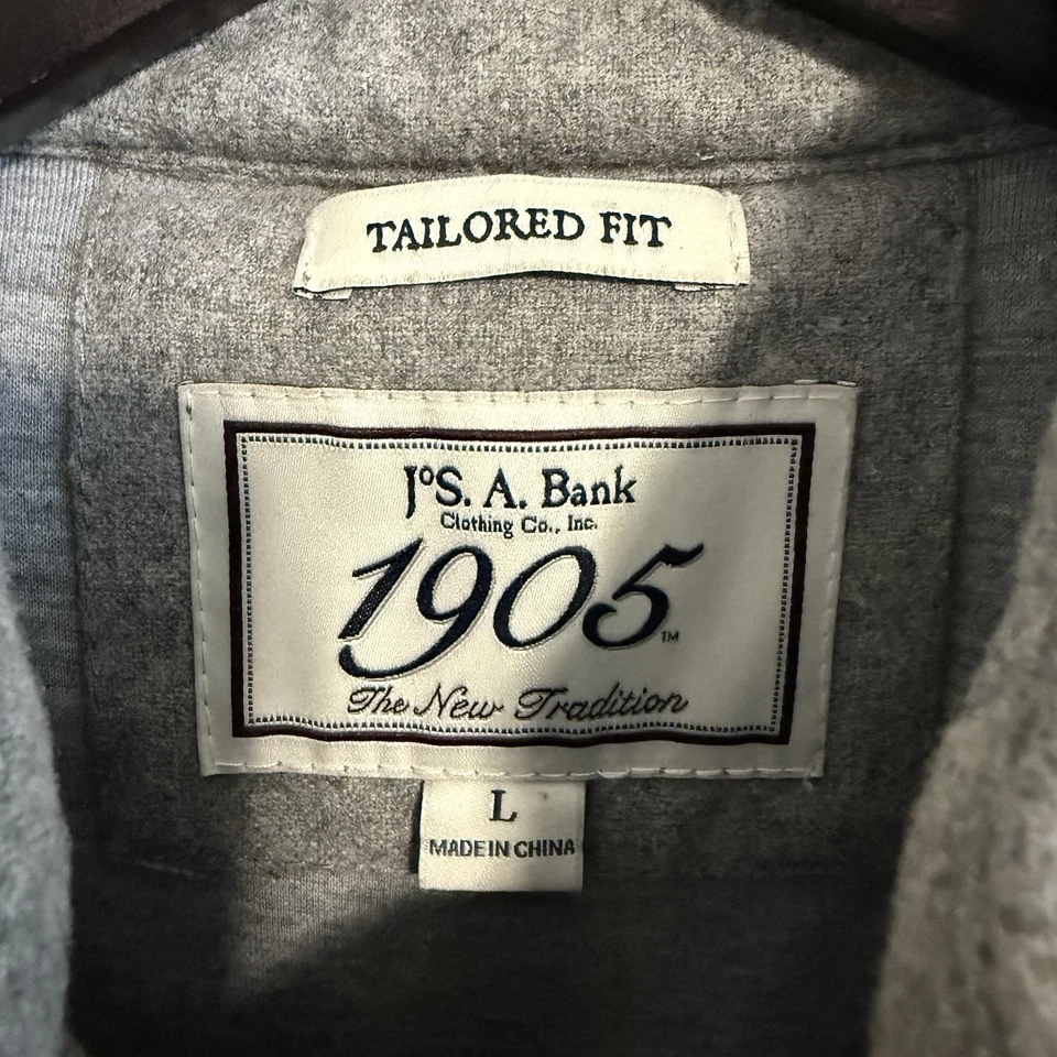 Jos A Bank Tailored Fit Quilted Vest Mens Large Puffer Wool Blend Zip Up - Image 2 of 4