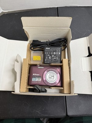 Nikon CoolPix S4100 Digital Camera (Purple) 5X Zoom READ DESCRIPTION
