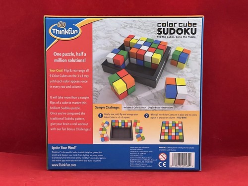 ThinkFun Color Cube Sudoku Puzzle – Complete Brain Teaser Game - Picture 2 of 6