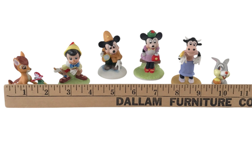 Disney Collection Porcelain 6 Figurines Mickey Vintage 1987 1988 Danbury Mint - Picture 3 of 9