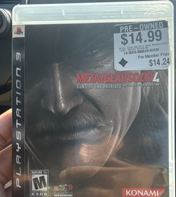 Konami Metal Gear Solid 4 Guns of the Patriots PS3 DualShock 3 Action Adventure