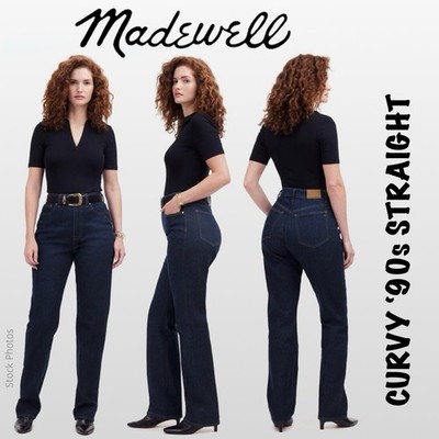 Madewell Curvy '90s Straight Jean in Norman Wash Size 29 NWT