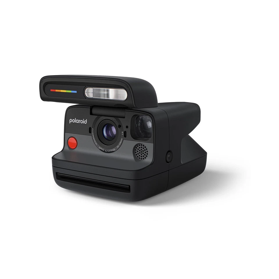 Cámara instantánea abatible Polaroid + paquete de película a color (16 fotos incluidas) - negra... Foto 3 de 4