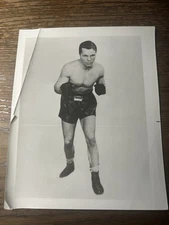 Tony Zale 8x11 Black& White Photograph 