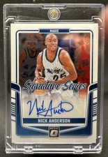 2024-25 Panini Donruss Optic Nick Anderson Signature Series Auto #SS-AND Magic