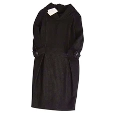 Loewe Dress Knit Long Sleeve Wool Womens 36 (equivalent) Black Used MOLO-0