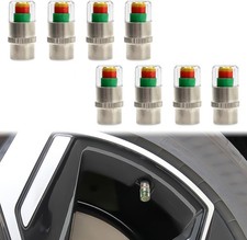 Universal Tire Pressure Monitor Valve Stem Caps Sensor Indicator 3 Size 8pcs
