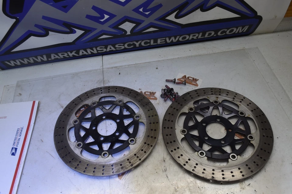 Juego de rotores de freno de rueda delantera FH11 1999 Kawasaki Ninja ZX11 Zx-11 Zx 11 1100 Foto 2 de 4
