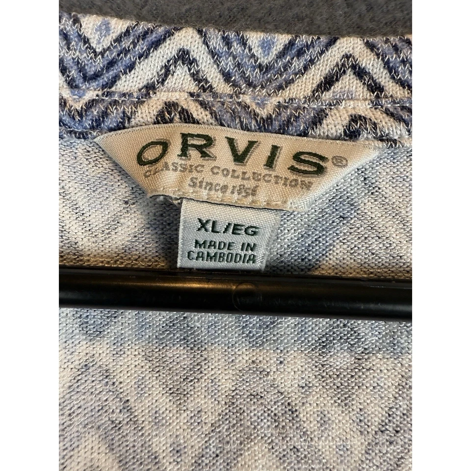 Top túnica Orvis cuello en V para mujer XL azul suave elástico tejido boho gran tamaño cómodo Foto 3 de 4