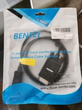 Benfei Gold-Plated HDMI to VGA 3 Feet Cable M/M Male Male