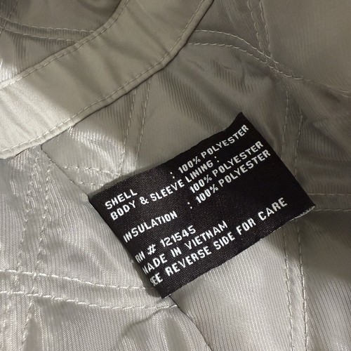 Michael Kors Mens L Tan Light Beige Rain Jacket Snap Zip Front Mid Length Collar - Picture 9 of 13