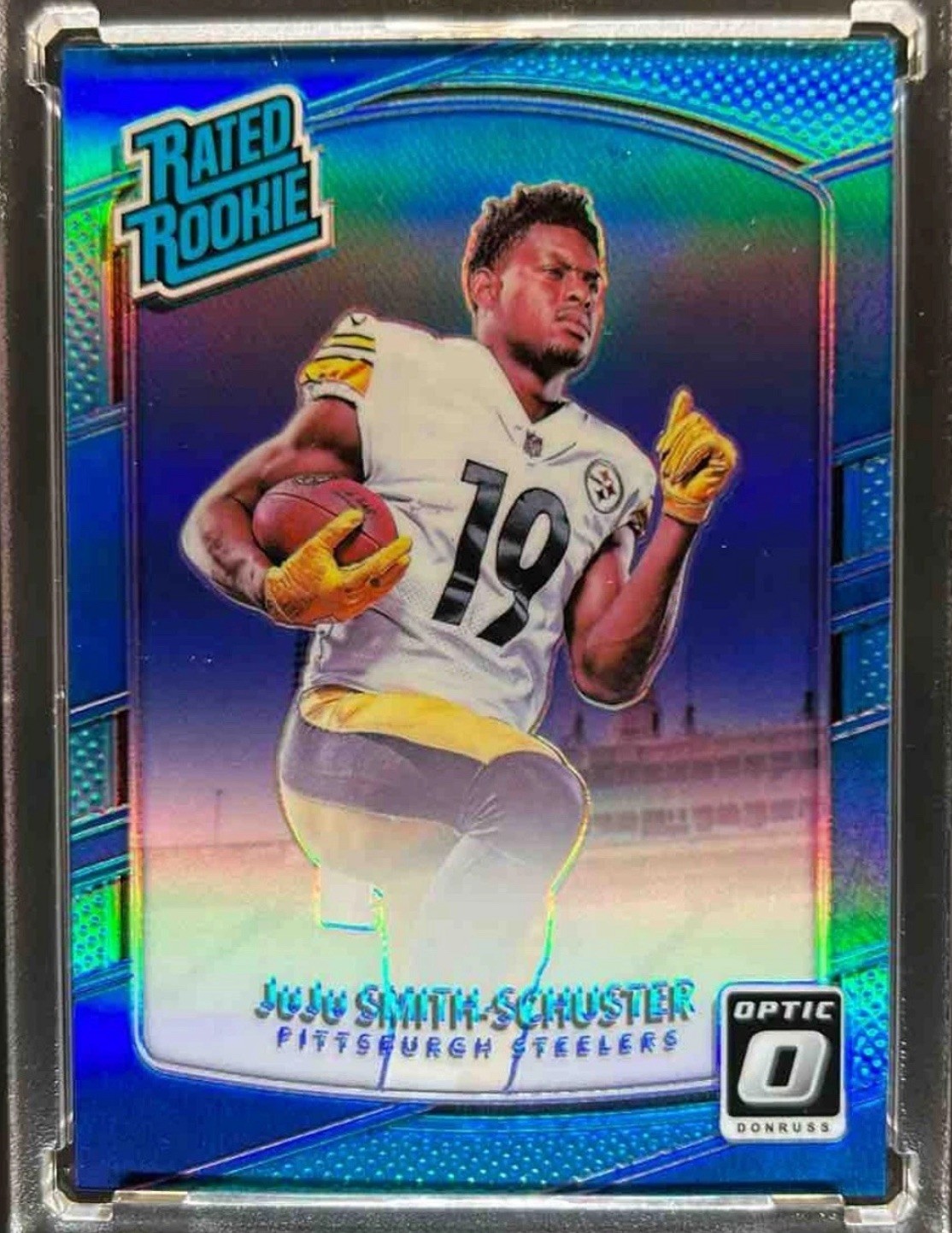 2017 Donruss Optic JuJu Smith-Schuster Aqua Rated Rookie /299 Steelers Chiefs