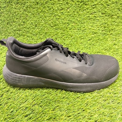 Reebok Lite Plus 4 Mens Size 10 Triple Black Composite Toe Safety Work Shoes
