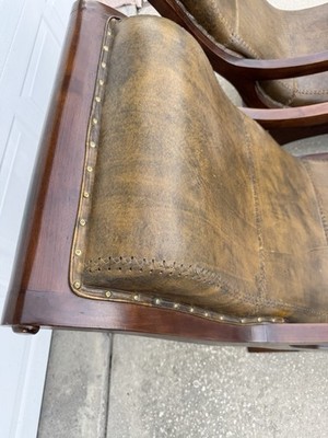 Set Of 2 Gorgeous Swedish Chairs with 2 Foot Stools, 20th Century Sweden