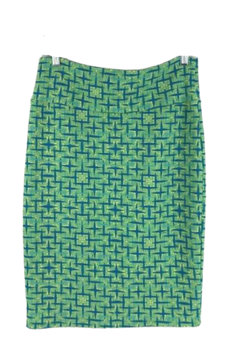 Lot of 2 LuLaRoe Cassie Medium Neon Striped Pencil Skirts - Very Good Condition - Picture 3 of 5