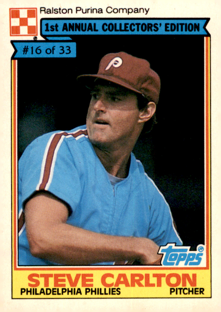 1984 Topps Ralston Purina - Steve Carlton #16