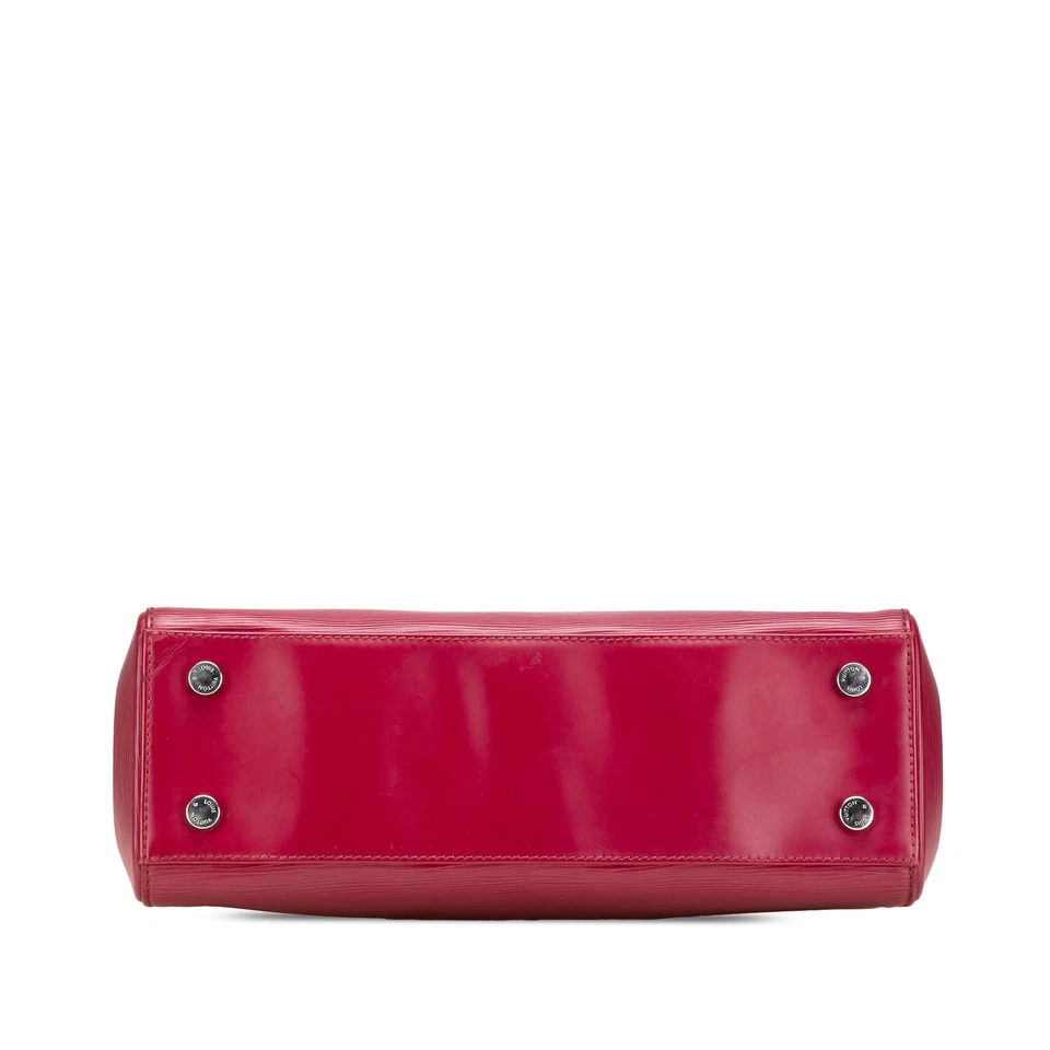 Cartera de cuero roja autenticada Louis Vuitton Epi Brea MM Foto 3 de 4