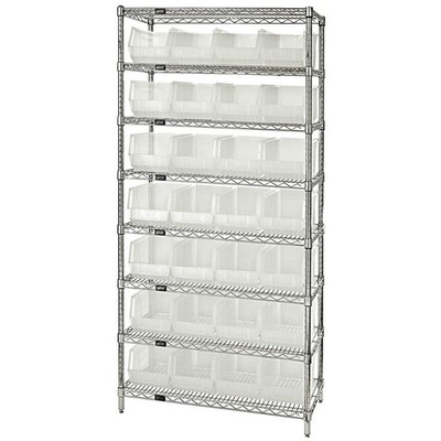 Quantum Storage Systems - WR8-950CL - QUANTUM STORAGE SYSTEMS Bin Shelving: 36