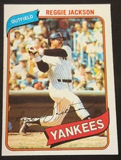 698) 1980 TOPPS #600 REGGIE JACKSON VG EX YANKEES HALL OF FAME - FREE SHIP READ!