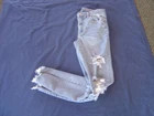 American Eagle Women's Jeans Light Wash Size 6 Distressed Stretch Jegging