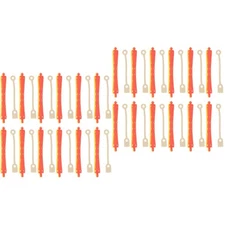 2 Pieces Hairdressing Tool Perm Rods for Long Roller with Rubber Bands