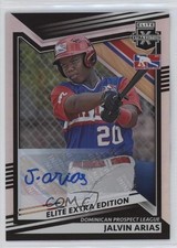 2022 Panini Elite Extra Edition Signatures Jalvin Arias #181 Auto 19gz