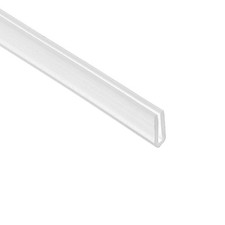 U Channel Edging Trim, 26.2 ft 0.31"Wx0.04"Tx0.12"H Sheet Edge Guard Protector