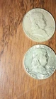 1963 Denver Franklin Half Dollar Bugs Bunny Variety Silver Coins Lot of 2