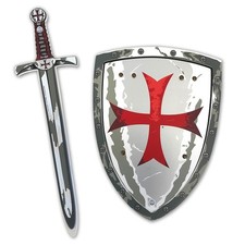 Liontouch - Maltese Crusader Knight Foam Box size: 44 x 33 x 4 cm, White/Red