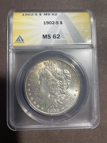 1902 S MORGAN MS-62. Nice Toning