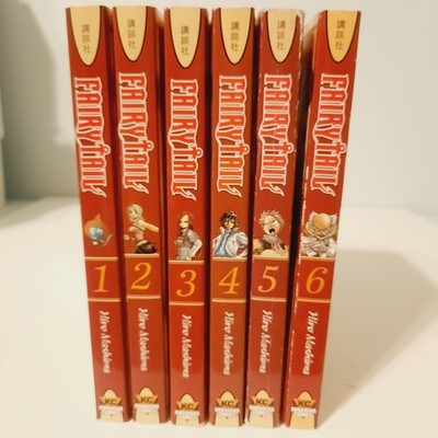 FAIRYTAIL Fairy Tail by Hiro Mashima Manga Book Lot Volume 1-6